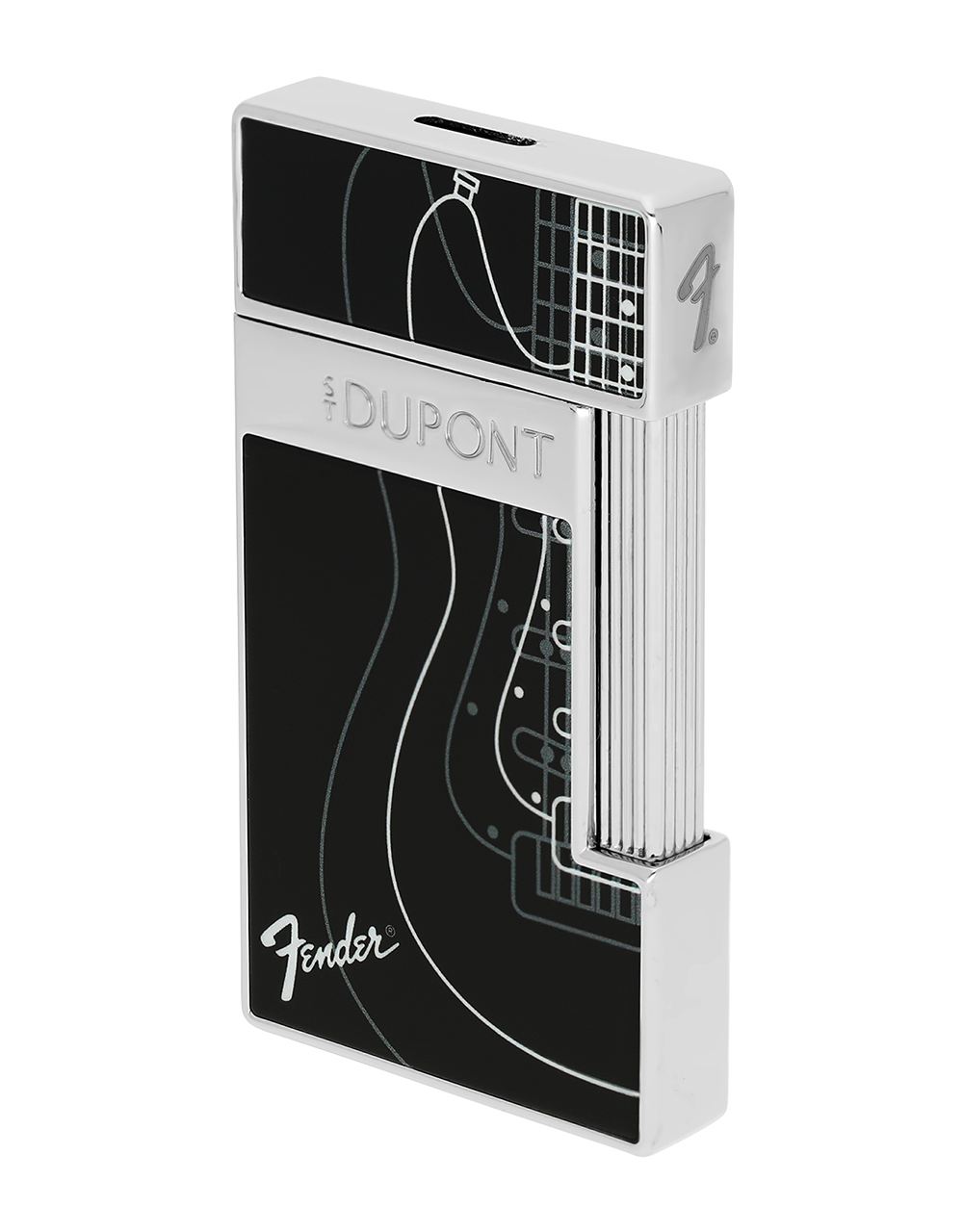 S.T. Dupont x Fender Slimmy Lighter — Black/Chrome