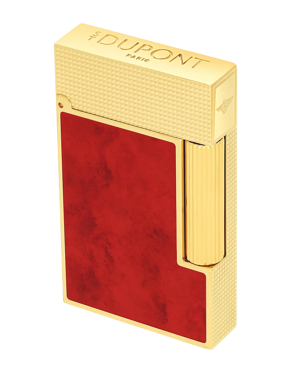 S.T. Dupont Popoté Line 2 "Perfect Ping" — Red/Yellow Gold Face Angle