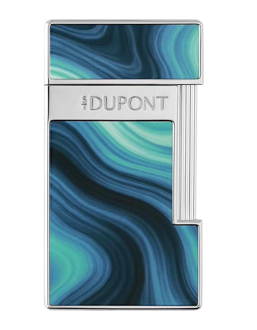 S.T. Dupont Geode Slimmy — Blue/Chrome