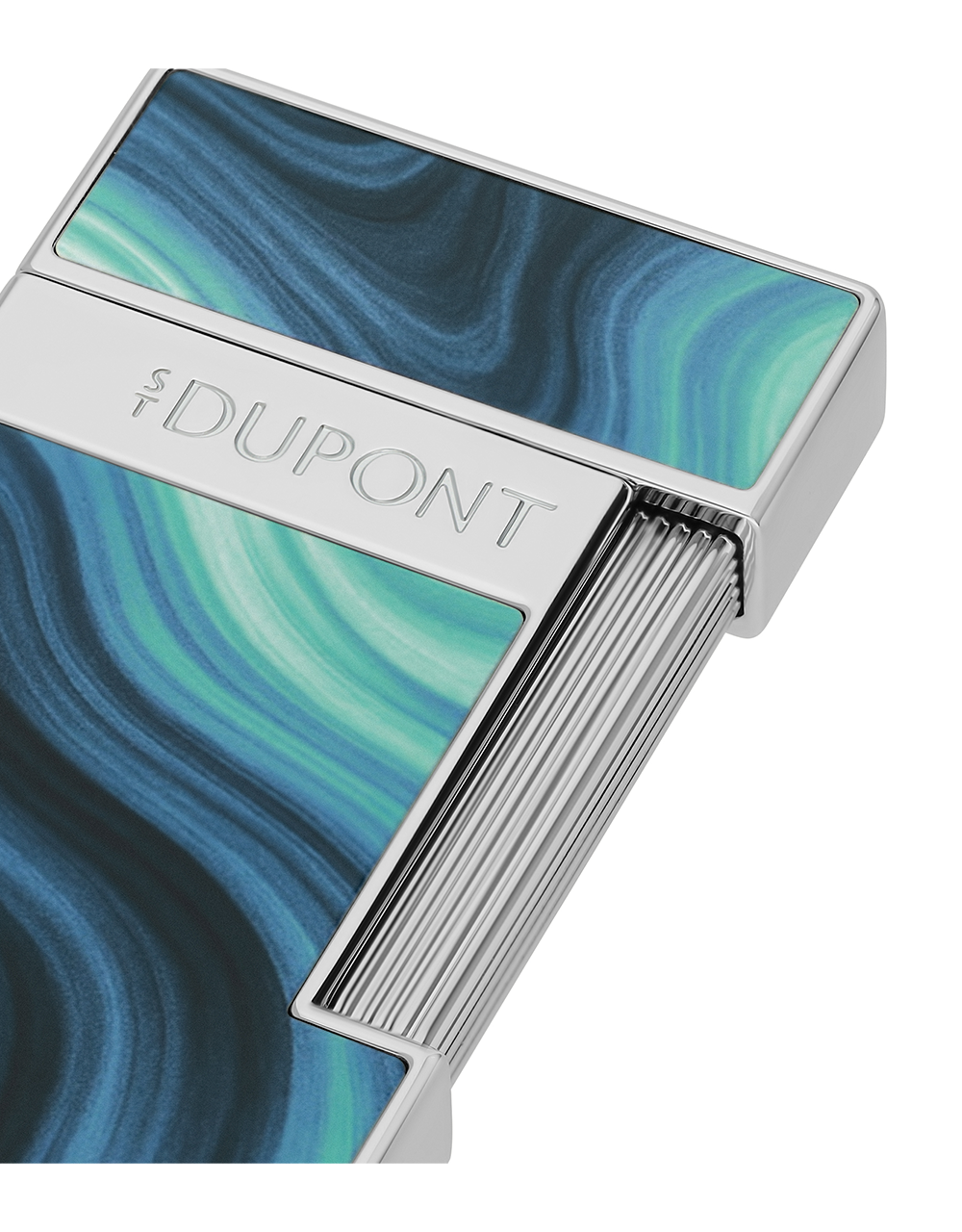 S.T. Dupont Geode Slimmy — Blue/Chrome