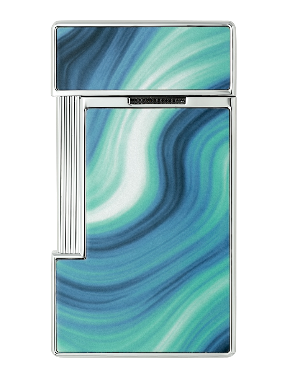 S.T. Dupont Geode Slimmy — Blue/Chrome