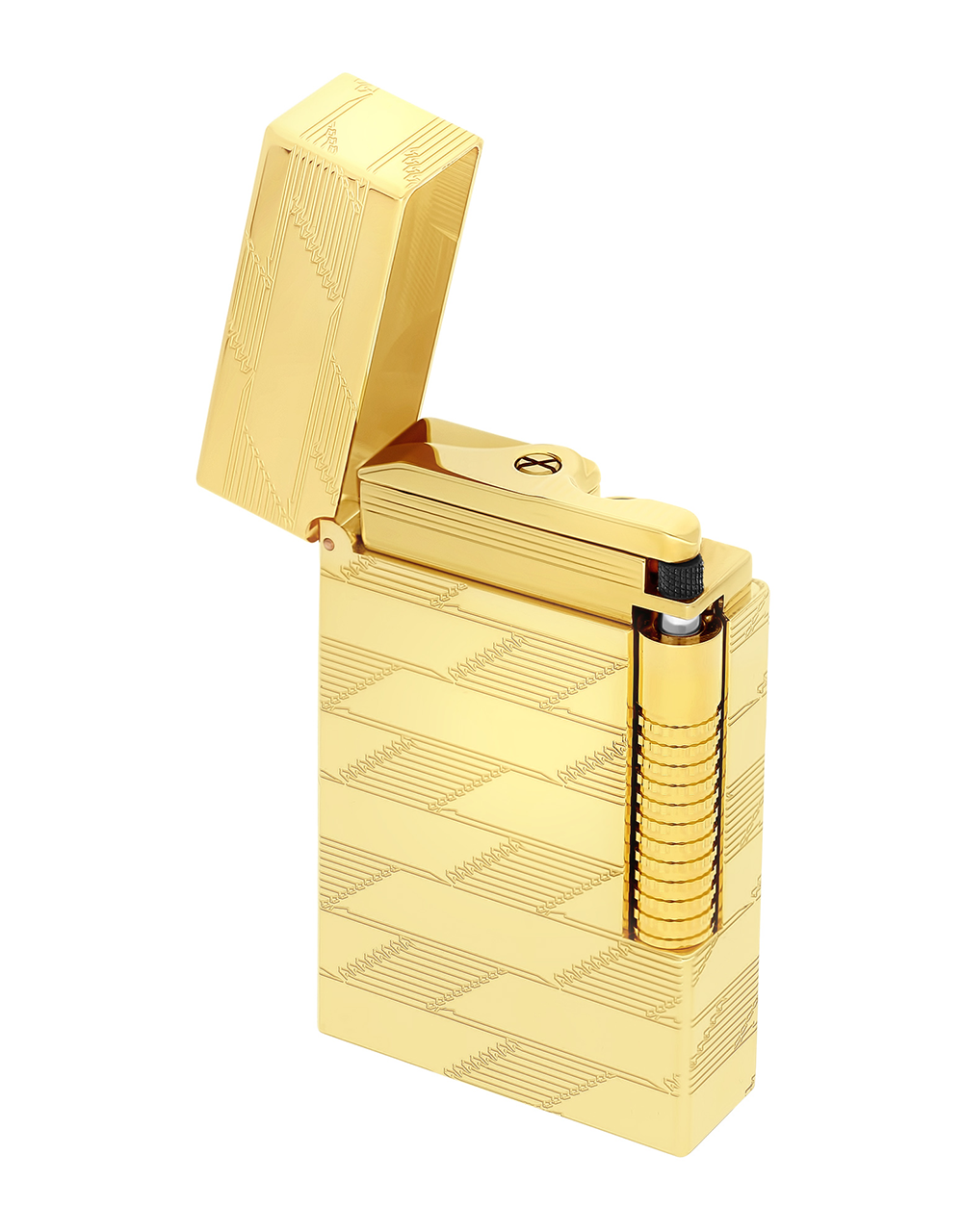 S.T. Dupont Le Grand Ping — Monogram 1872, Yellow Gold Face Open