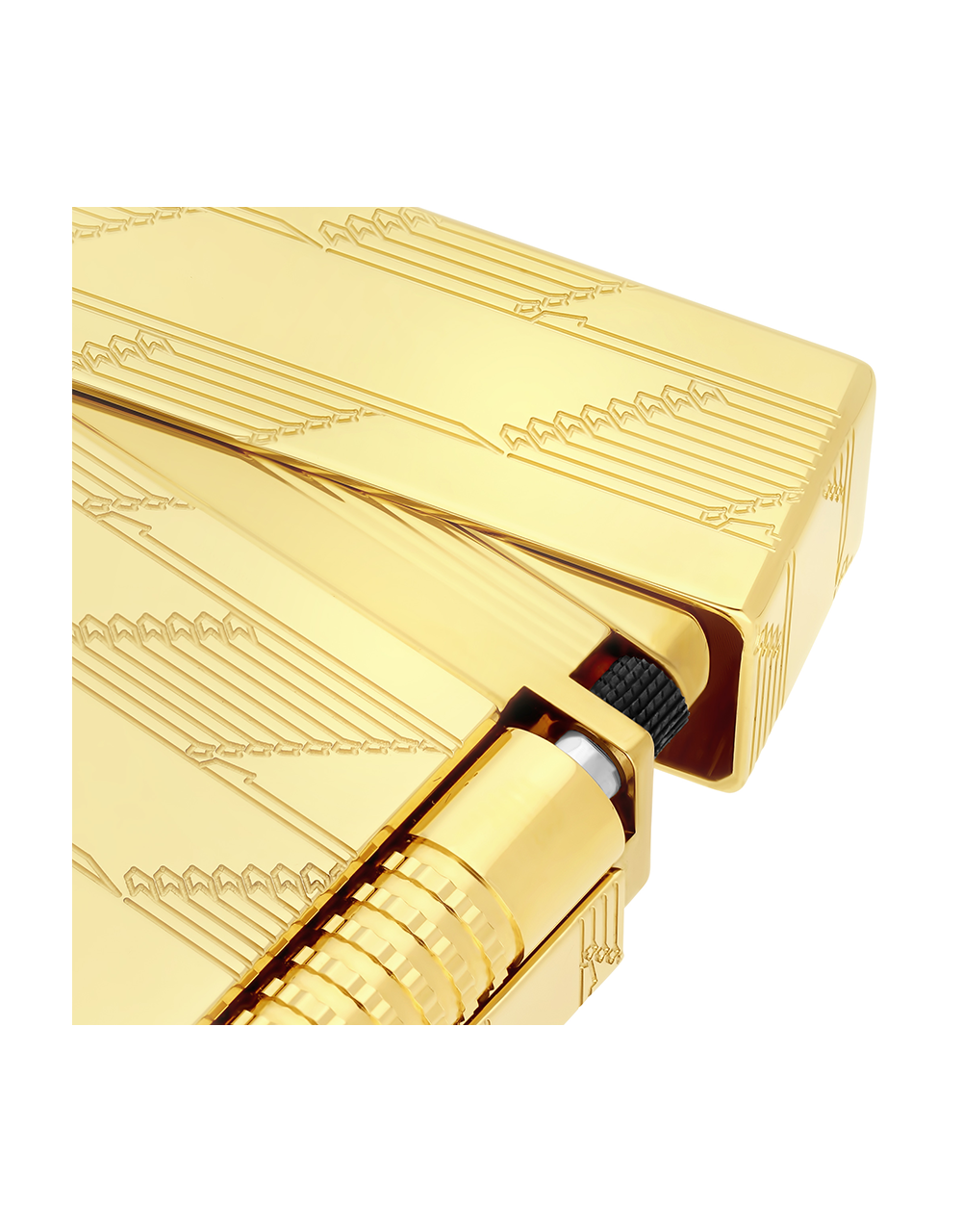 S.T. Dupont Le Grand Ping — Monogram 1872, Yellow Gold Face Detail