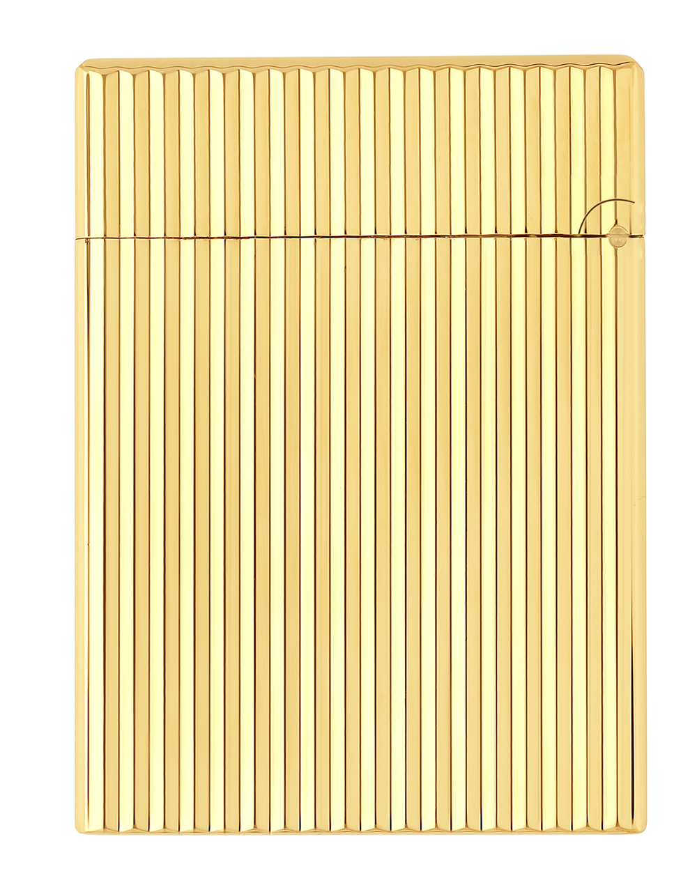 S.T. Dupont Line 1 — Vertical Guilloché / Yellow Gold