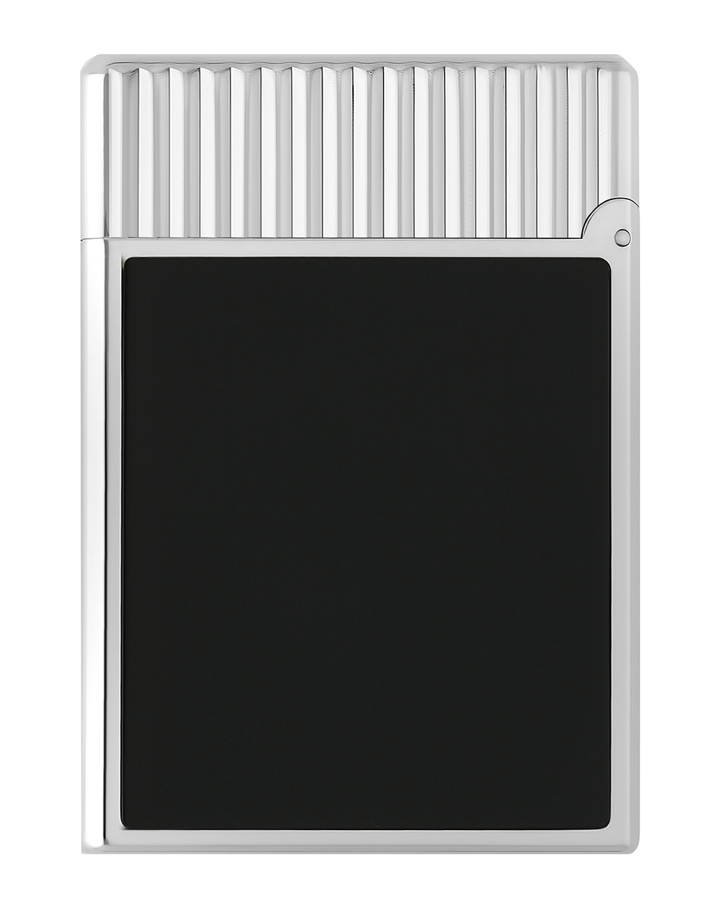 S.T. Dupont Line 1 — Vertical Guilloché Black / Palladium