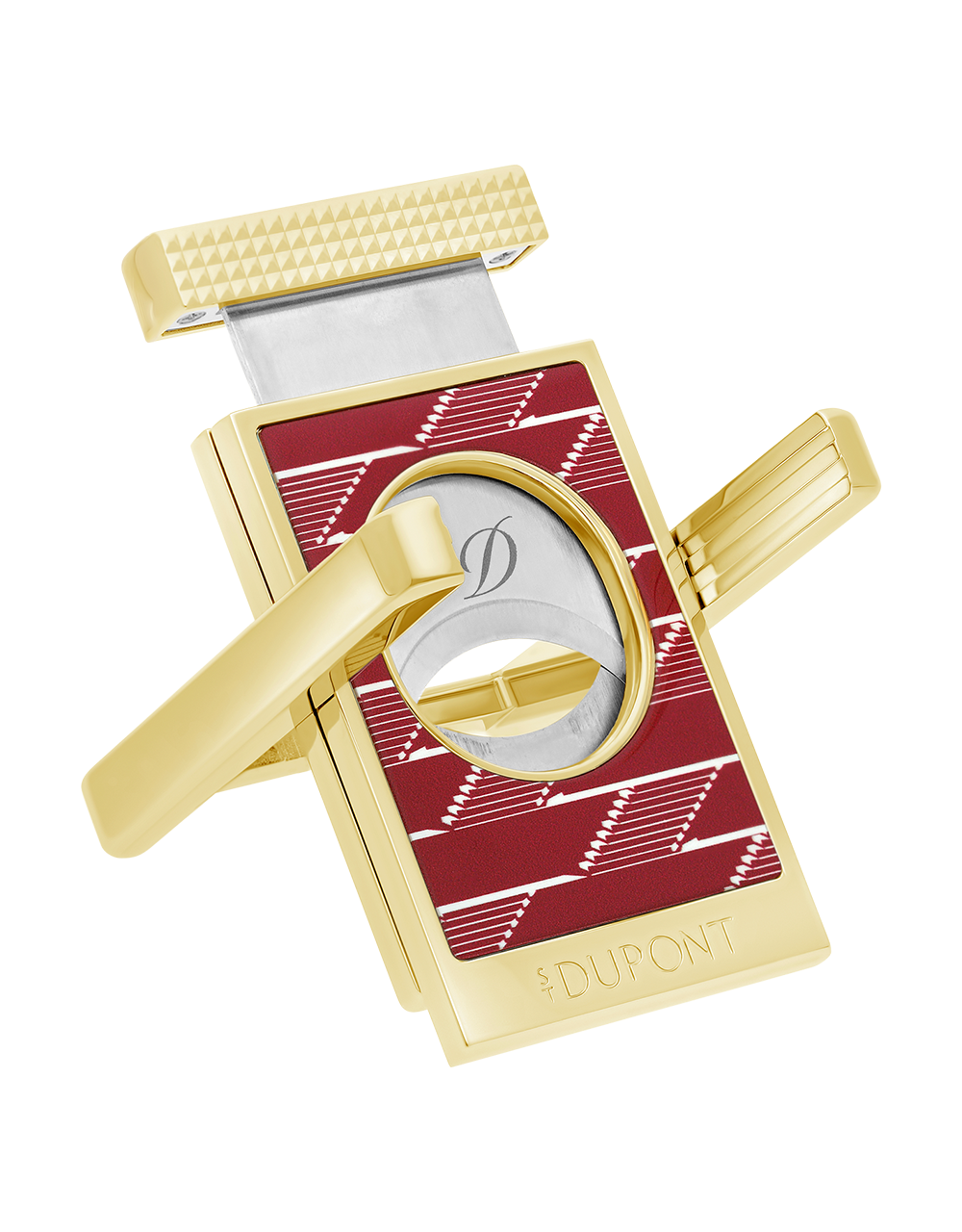 S.T. Dupont Cigar Cutter Stand — Monogram 1872, Burgundy
