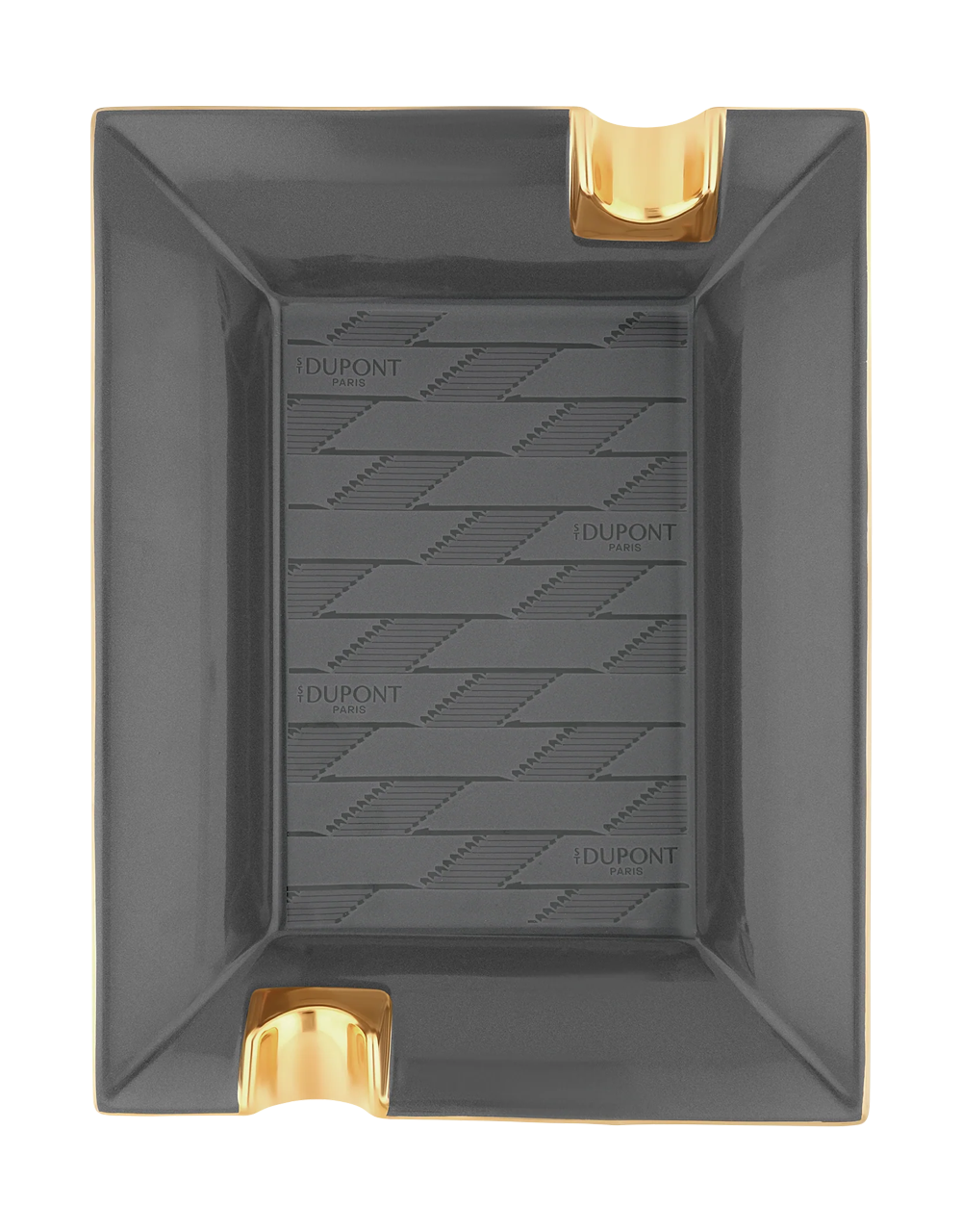 S.T. Dupont Large Ashtray — Monogram 1872, Black