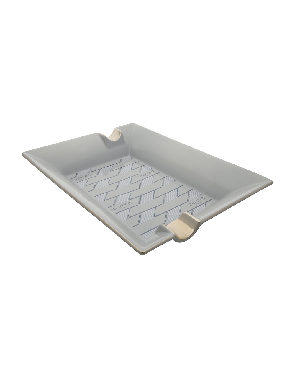 S.T. Dupont Large Ashtray — Monogram 1872, Grey