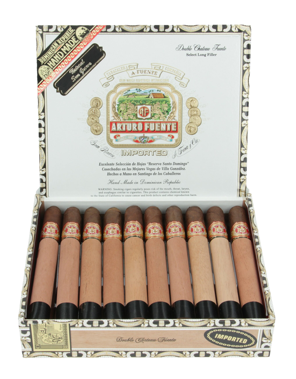 Arturo Fuente Double Chateau Sungrown Box Open