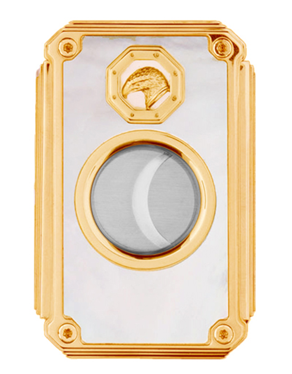 Stefano Ricci SR Cigar Cutter — Mother of Pearl / Gold, Face