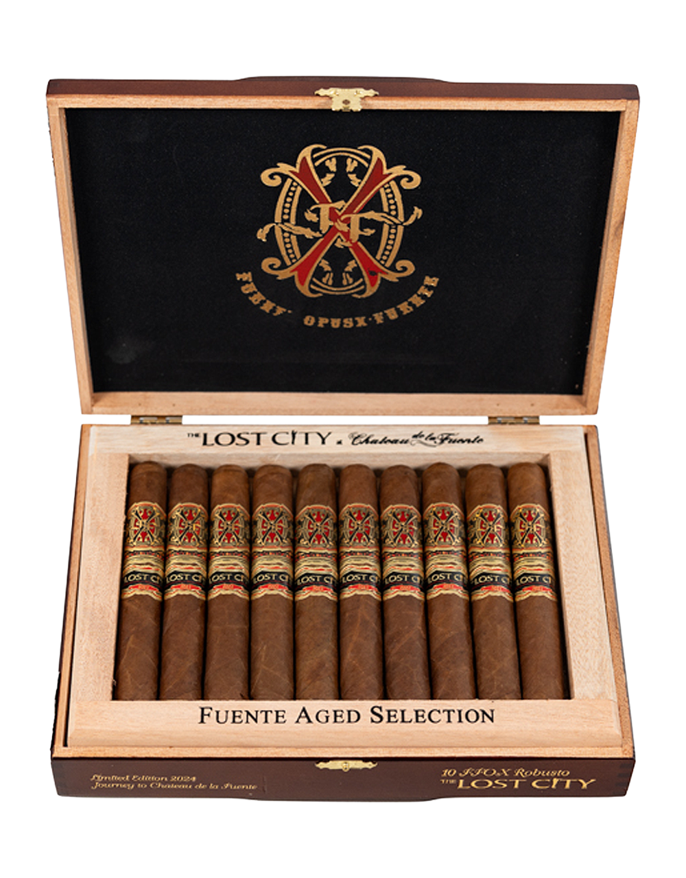 Fuente Opus X The Lost City Robusto Box Open