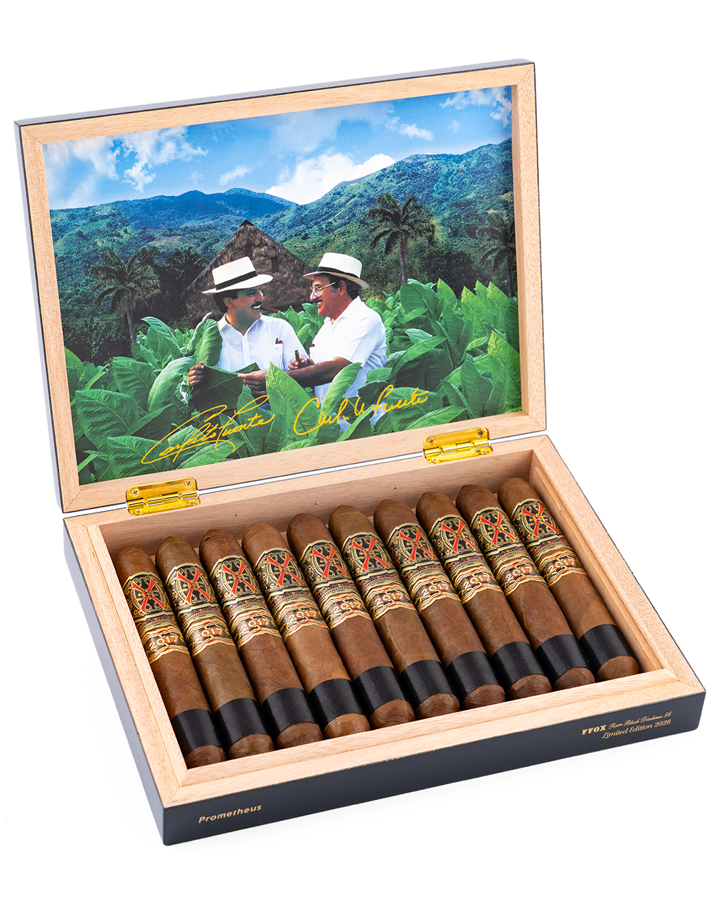 Fuente Fuente Opus X Rare Black Diadema 56 Box Open Angled