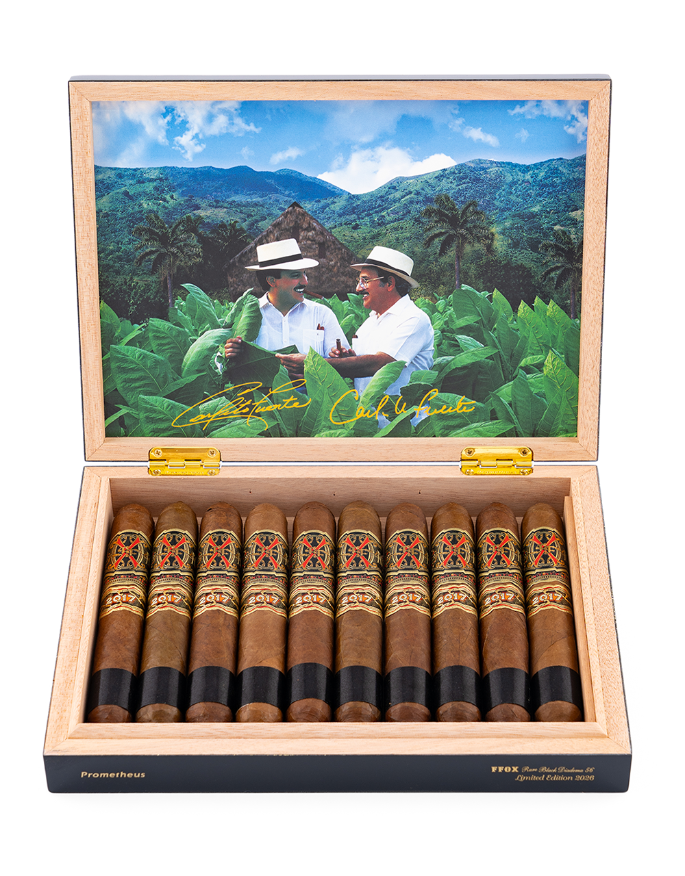 Fuente Opus X Rare Black Diadema 56 Box Open