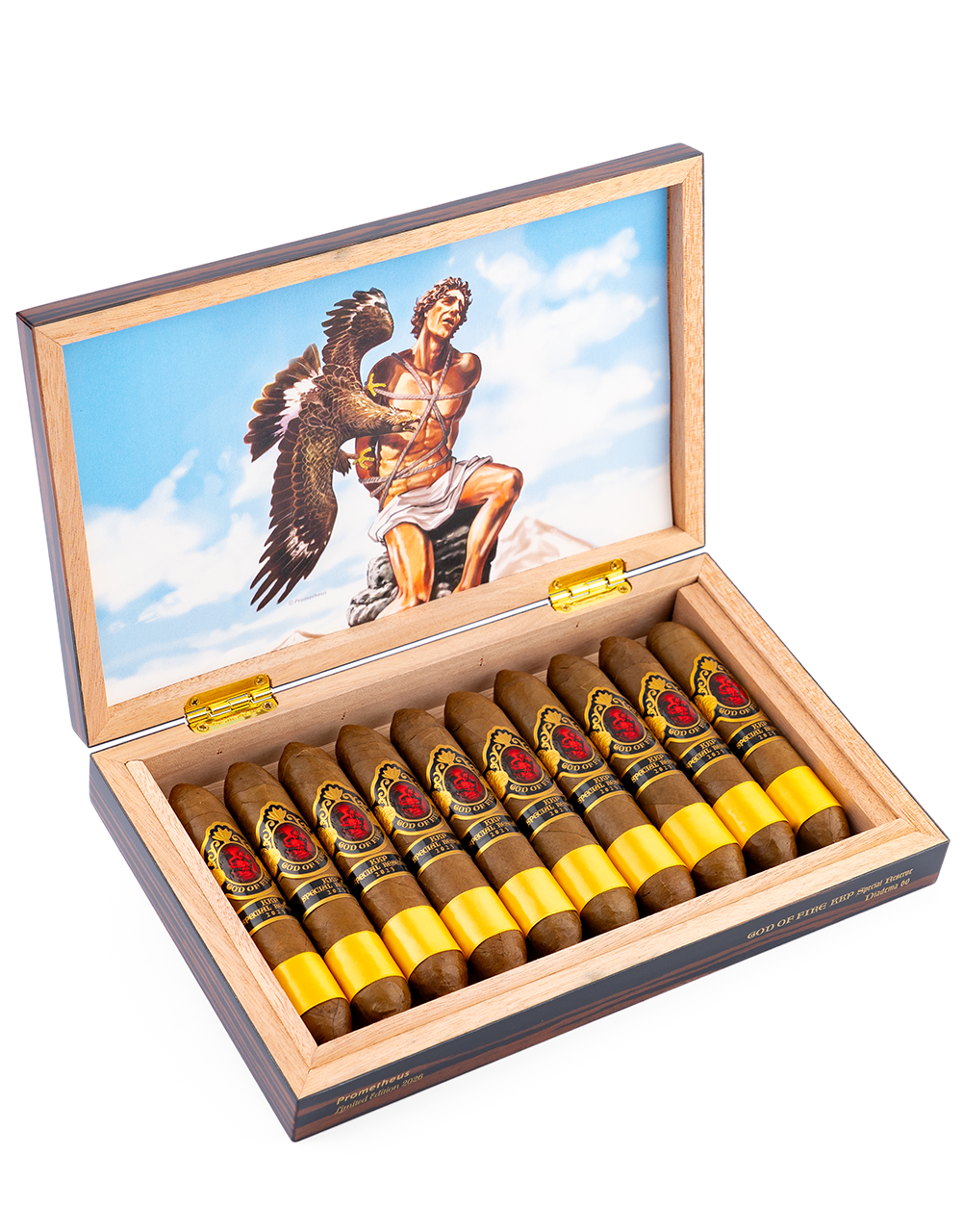God of Fire KKP Special Reserve Diadema 60 Box Open Angled