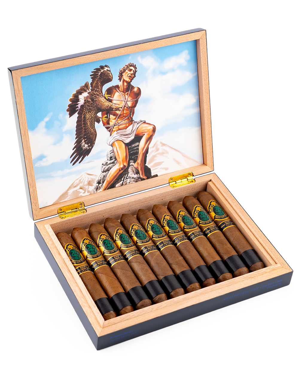 God of Fire KKP Never Back Down Diadema 56 Box Open Angled