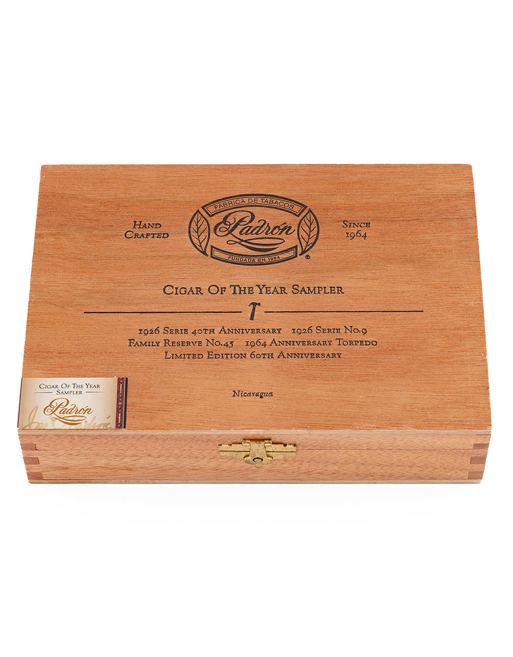 Padron No. 1 Cigar of the Year Sampler Box Closed