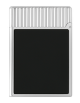 S.T. Dupont Line 1 — Vertical Guilloché Black / Palladium