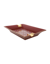S.T. Dupont Large Ashtray — Monogram 1872, Burgundy
