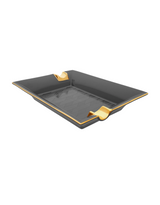 S.T. Dupont Large Ashtray — Monogram 1872, Black