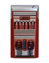 Elie Bleu Casa Cubana "Palacio Cienfuegos" J-15 Lighter — Red Lacquer, Back