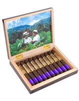 Fuente Fuente Opus X Carlito's X Rare Purple Diadema 56 Box Open Angled