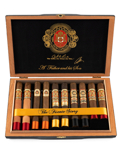 Arturo Fuente "A Father and His Son" Sampler Box Open Arturo Fuente "A Father and His Son" Sampler Box Open