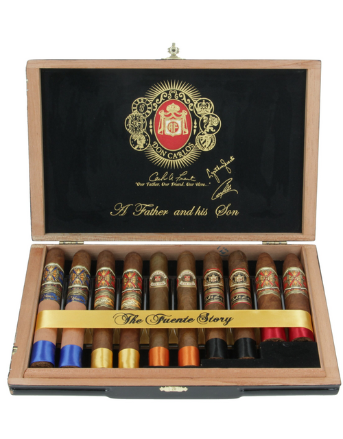 Arturo Fuente "A Father and His Son" Sampler Box Open