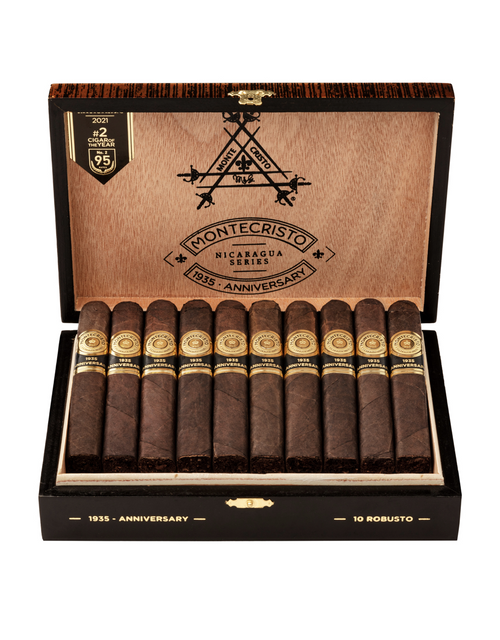 Montecristo 1935 Anniversary Nicaragua Robusto Box Open Montecristo 1935 Anniversary Nicaragua Robusto Box Open