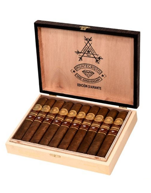 Montecristo 1935 Anniversary Edicion Diamante Grande Box Open Montecristo 1935 Anniversary Edicion Diamante Grande Box Open