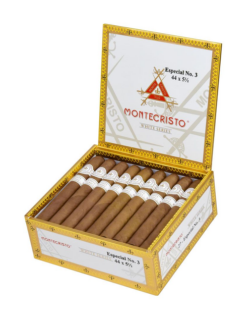 Montecristo White Especial No. 3 Box Open