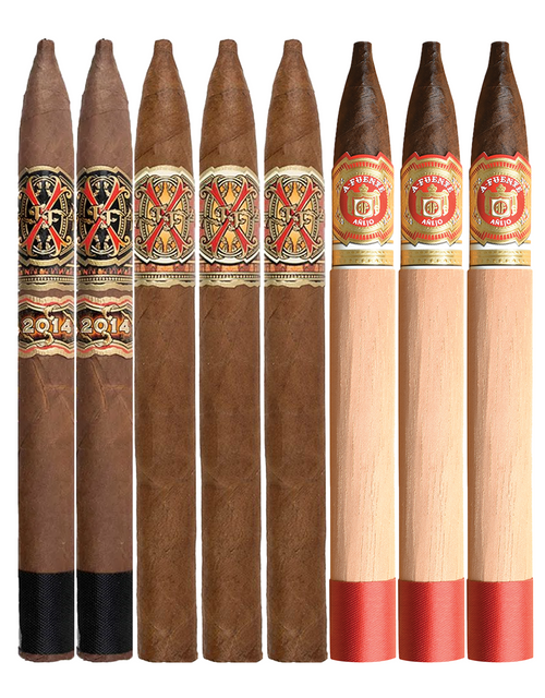 Fuente & Opus X Rare 888’s 10-Cigar Sampler featuring Opus X Rare Black Torpedo Cigars
