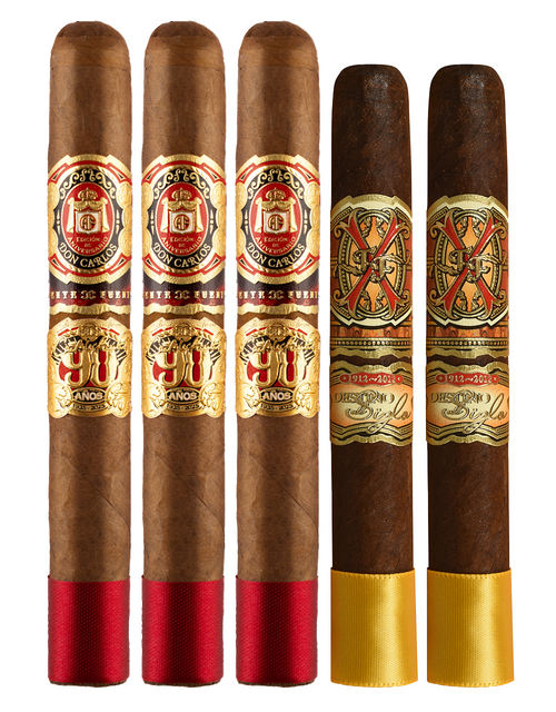 Fuente Don Carlos 90th & Personal Reserve 10-Cigar Sampler with 5 OXO Perfecxion No 4 Cigars