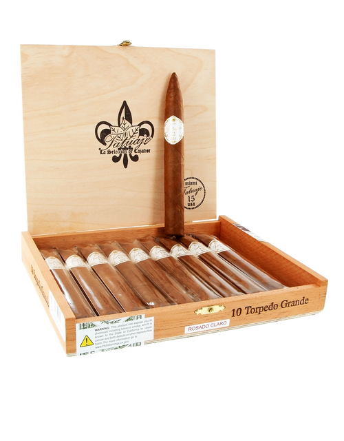 Tatuaje 15th Torpedo Grande Claro Box Open