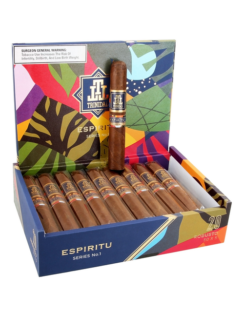 Trinidad Espiritu Series No. 1 Robusto Box Open