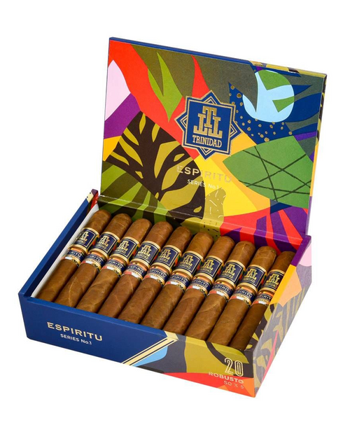 Trinidad Espiritu Series No. 1 Robusto Box Open