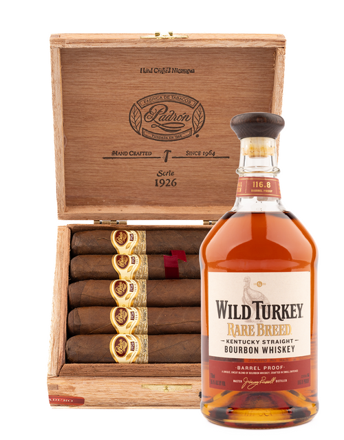 Padrón Serie 1926 No. 48 & Wild Turkey Rare Breed Cigar Pairing with Bourbon