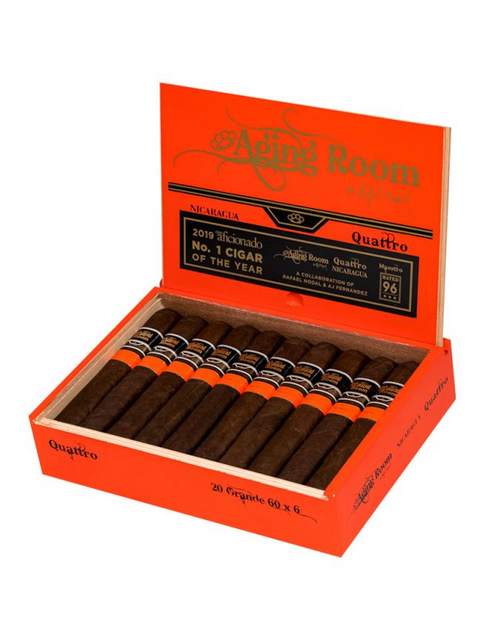 Aging Room Quattro Nicaragua Grande Box Open