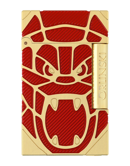 S.T. Dupont x Orlinski Line 2 "Perfect Ping" — Red/Yellow Gold Face