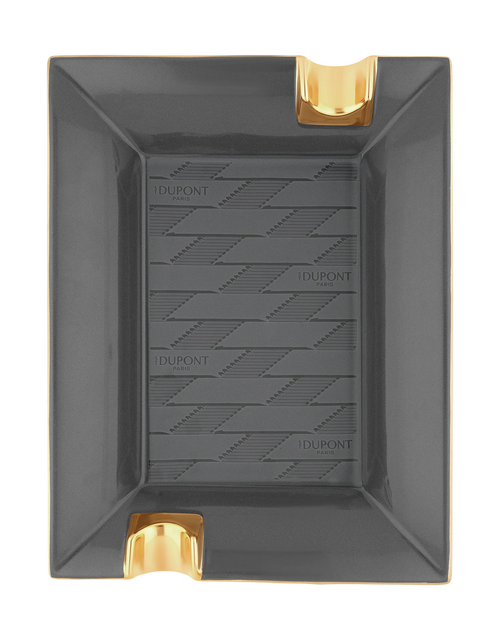 S.T. Dupont Large Ashtray — Monogram 1872, Black