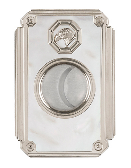 Stefano Ricci SR Cigar Cutter — Mother of Pearl / Palladium, Face