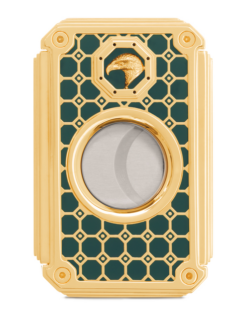 Stefano Ricci SR Cigar Cutter — Nail Polish Green / Gold, Face