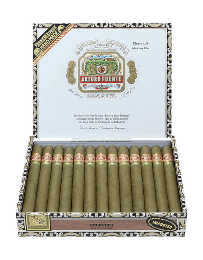 Arturo Fuente Gran Reserva Churchill Claro Box Open