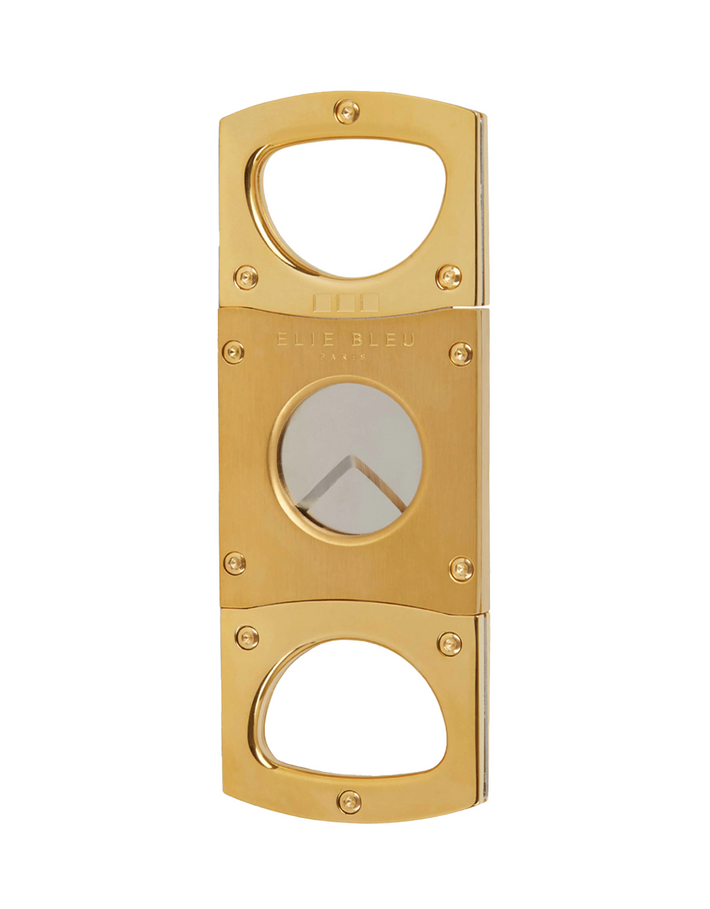 Elie Bleu Cigar Cutter Polished Gold Satin
