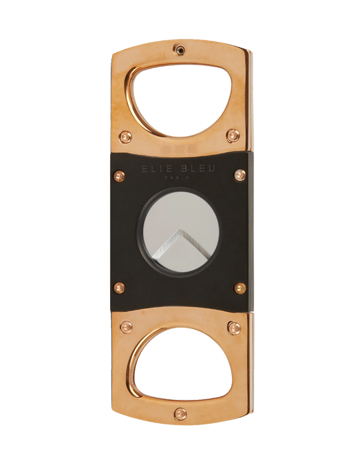 Elie Bleu Cigar Cutter Polished Rose / Satin Black