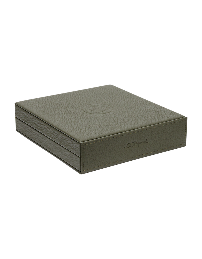 S.T. Dupont Travel Humidor Khaki for 8 Cigars Closed
