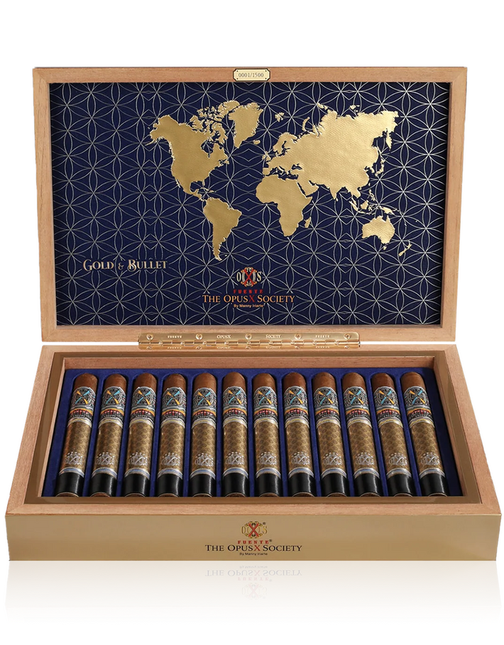Fuente Fuente Opus X Society Gold & Bullet Box Open