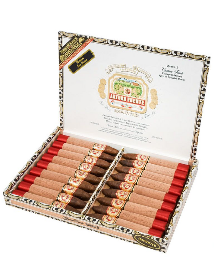 Arturo Fuente Chateau Fuente Queen B Sun Grown Box Open