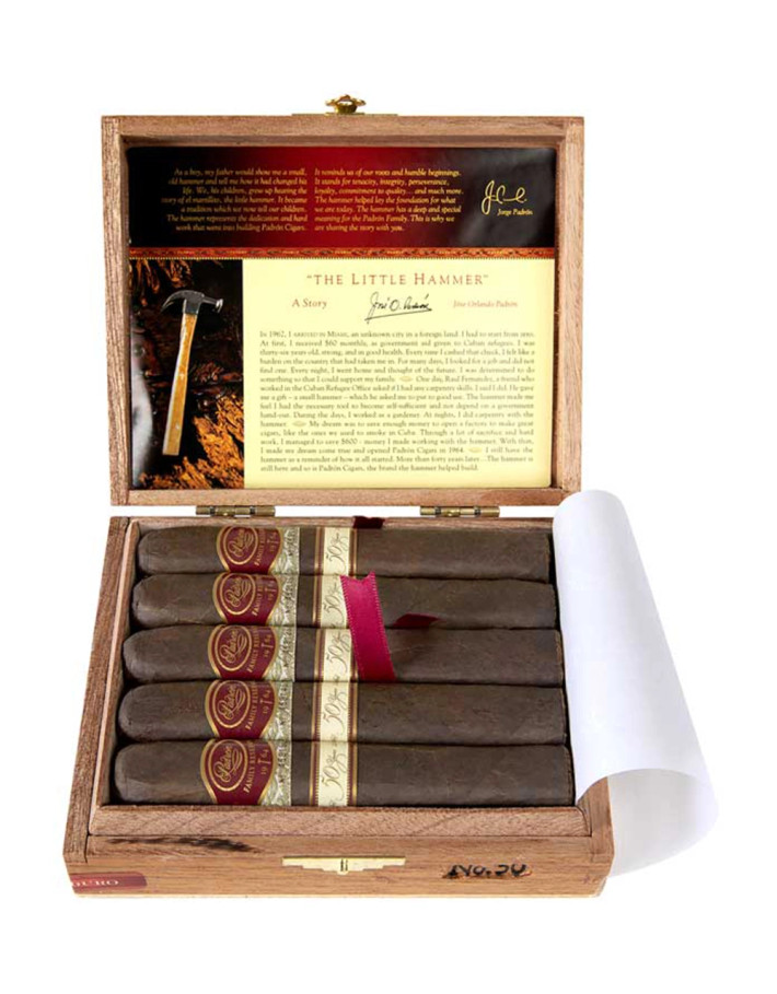 Padron Family Reserve 50 Years Natural Box Open