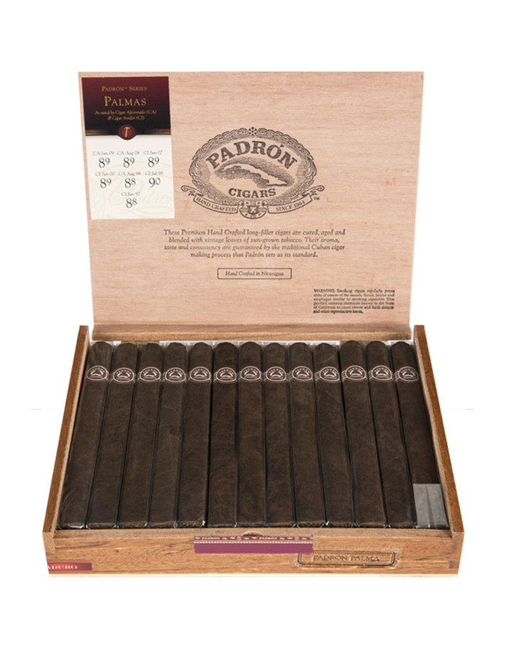 Padron Series Palmas Natural Box Open