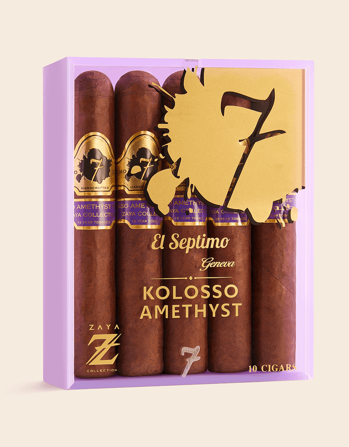 El Septimo Zaya Collection Kolosso Amethyst 10ct Box Open